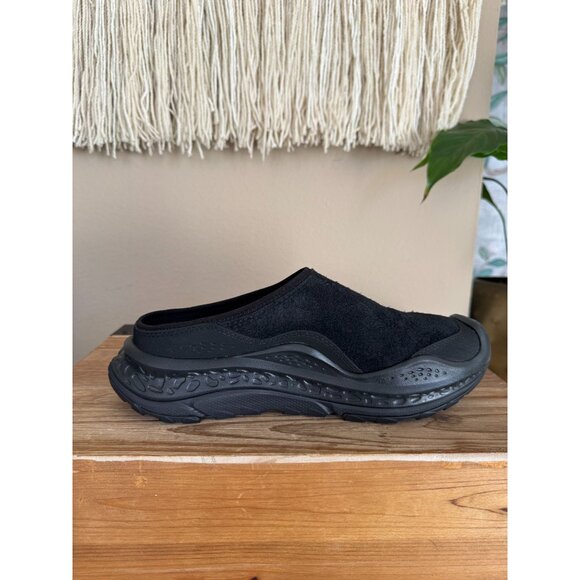 Hoka One One ORA Primo EXT All Black Suede Slip-On Mule Sneaker Clogs Size 8.5 - Picture 6 of 15